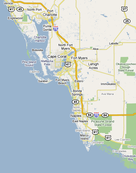 Southwest Florida Map