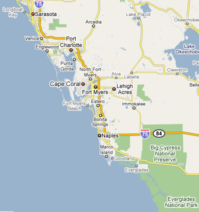 Maps of Florida and Southwest Florida - South West Florida Homes, Land ...